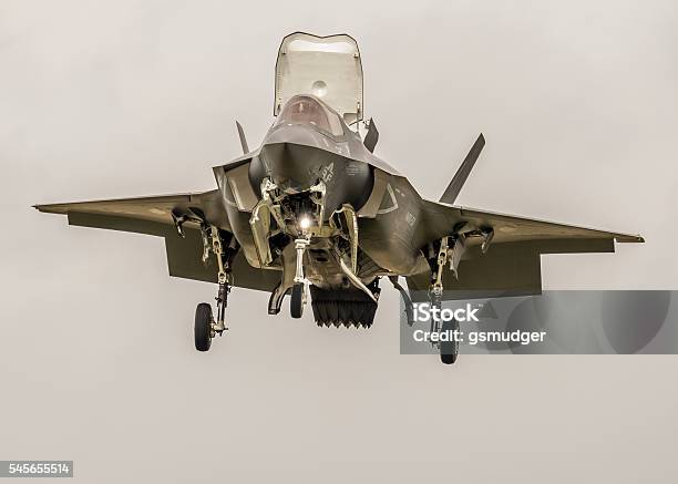 F35 Lightning New Fighter Jet Vertical Flight Stock Photo - Download Image Now - Environment, F-35 Fighter, Fighter Plane