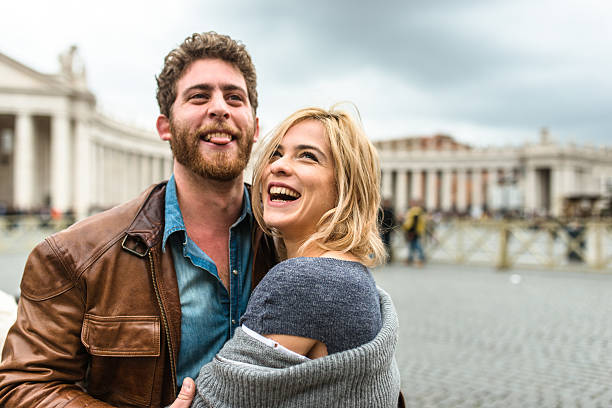 istock Tourist embracing in Rome 545656490