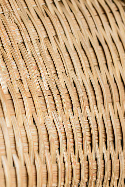 old bamboo weave closeup old bamboo weave pattern background or backdrop interlace format stock pictures, royalty-free photos & images
