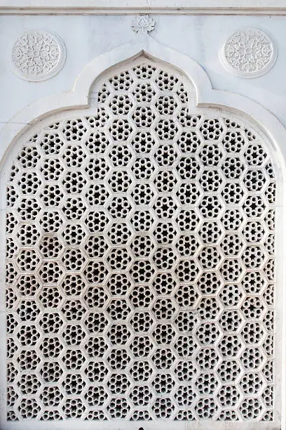 Interiour decorations on the Taj Mahal