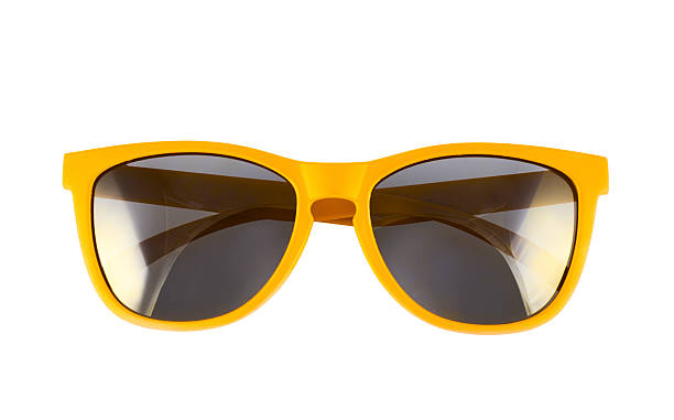 istock Yellow sun glasses isolated 545662612