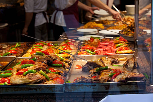 istock Street food restaurant 545665334