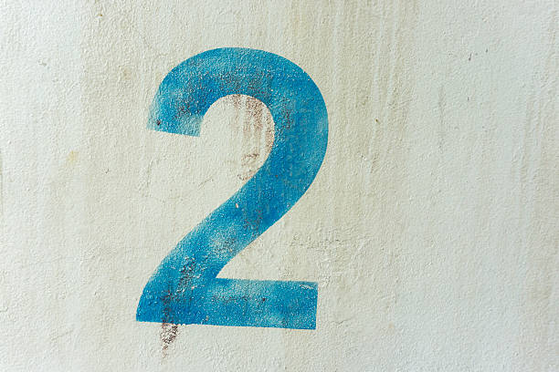 istock the number 2 on the dirty white wall 545677198