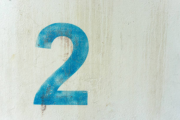 istock the number 2 on the dirty white wall 545678948