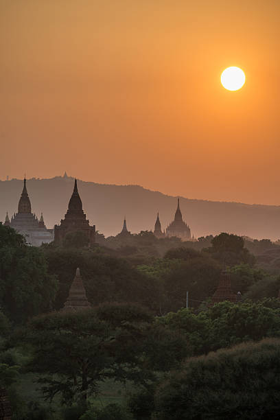 istock Bagan land of pagoda with the sunset, Myanmar. 545680108