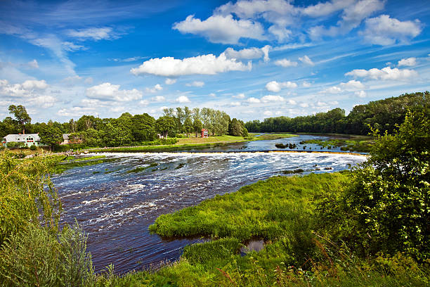 The Venta waterfall Ventas rumba in Latvia