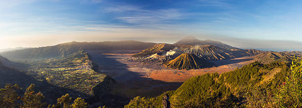 istock Mount Bromo blue sky day time nature landscape background 545772822