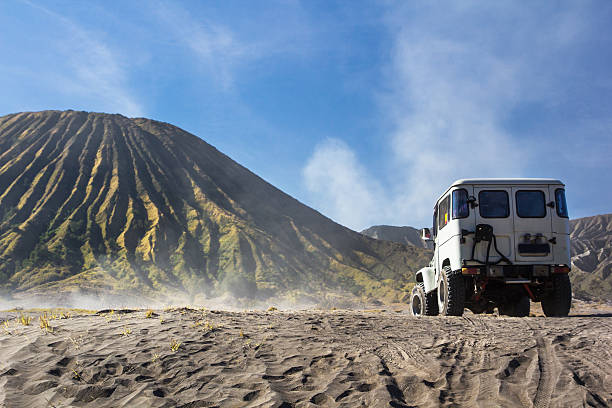 istock Mount Bromo blue sky day time nature landscape background 545772980