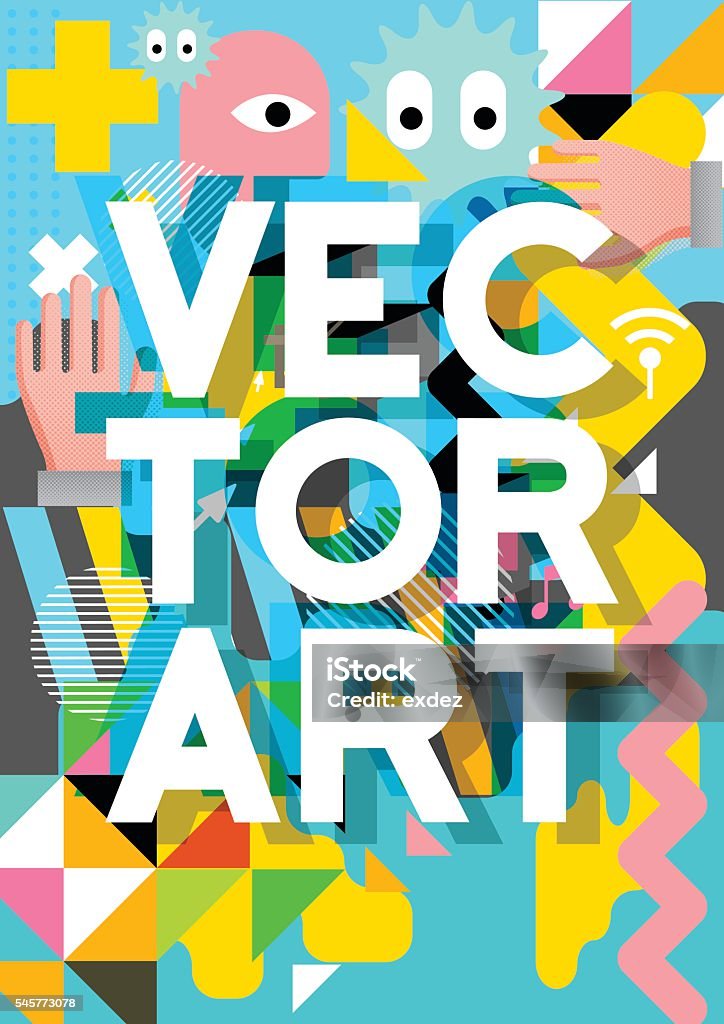 Vector Poster Abstract Vector Art Poster Stock Illustration - Download Image Now - Abstract ...