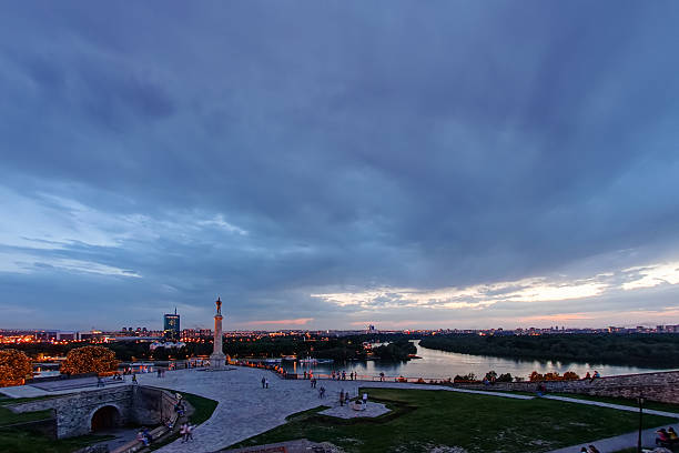 istock Belgrade fortress and panorama view 545778590
