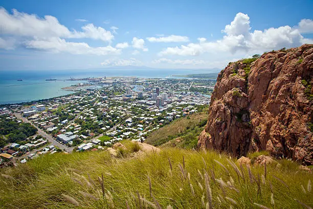 Townsville Queensland Australia from Mt Stewart Lookout on a sunny day