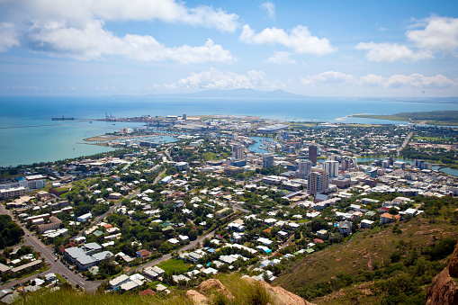 Townsville Queensland Australia from Mt Stewart Lookout on a sunny day