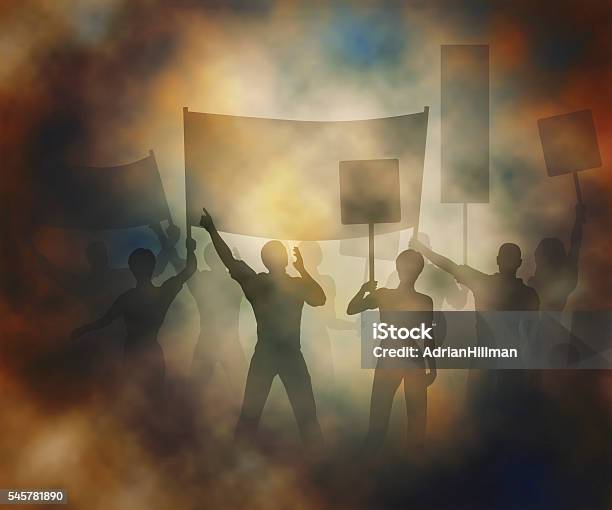 Street Protest Stock Illustration - Download Image Now - Anger, Mob, Protest