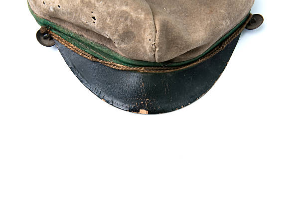istock Old polish military cap on white background 545782202