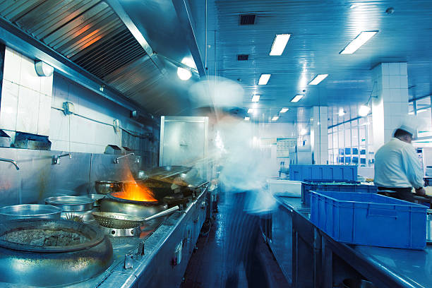 istock Motion chefs of a restaurant kitchen 545782560
