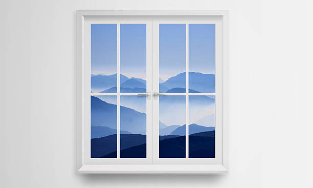 istock Look out the window at the mountain landscape. 545782982