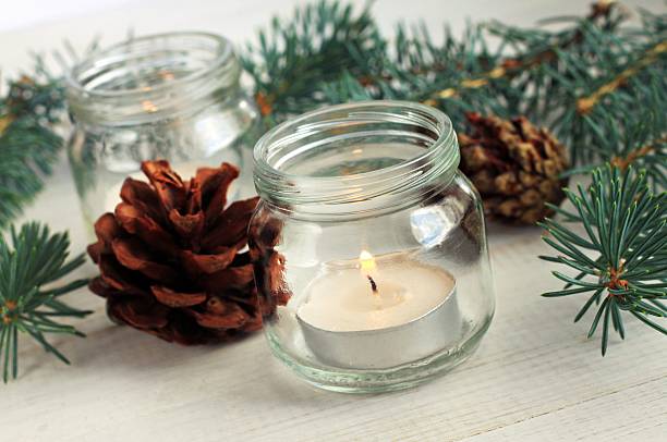 istock Handmade simple winter home decoration. 545783104
