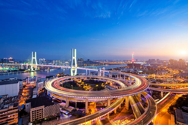 istock Nanpu Bridge at Sunset, Shanghai 545789710