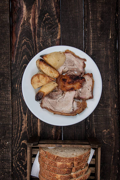 istock Potatoes with meat in the oven 545790888