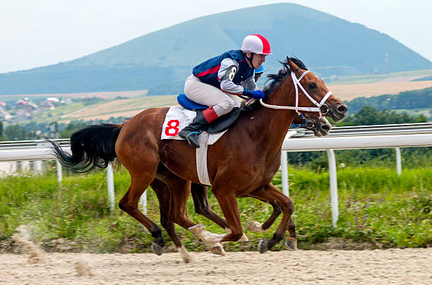 istock Horse racing in Pyatigorsk 545791308