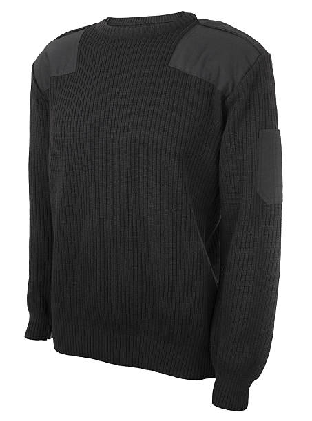 istock Ghost cloth Navy sweater isolated on white. 545791458