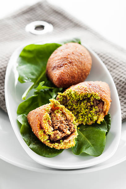 Kibbeh,stuffed meatballs,food