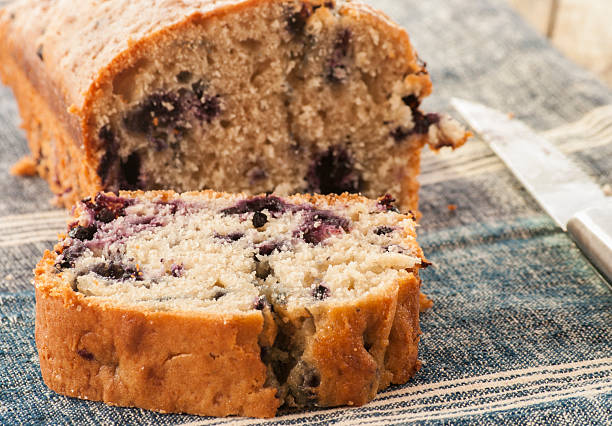 istock Home baked lemon cake with blueberries 545791886