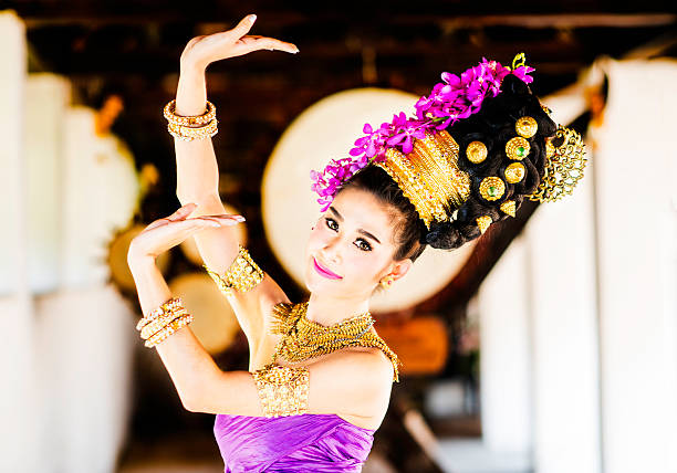 Traditional Thai Dancer stock photo