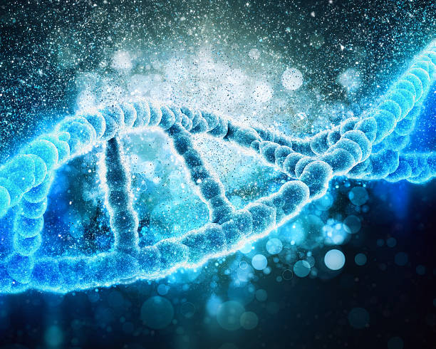 istock 3D medical background with DNA strand 545792706