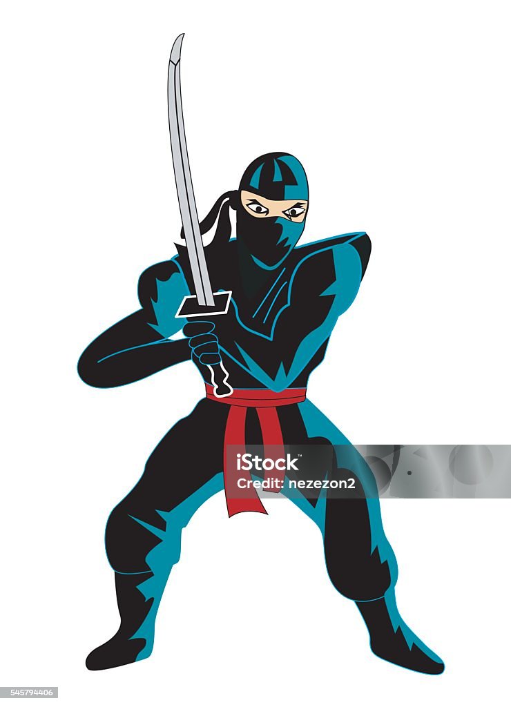 Illustration of ninja vector Illustration of ninja  Backgrounds stock vector