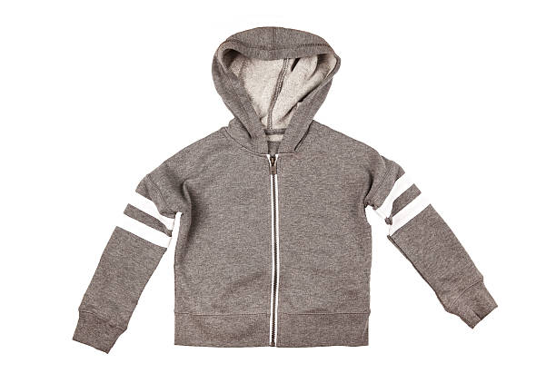 istock Gray hoodie sweater. Isolated on white background. 545795838