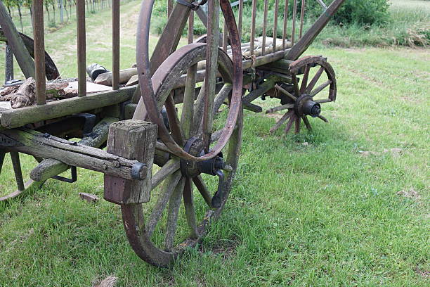 istock Discarded horse or ox carts 545796116