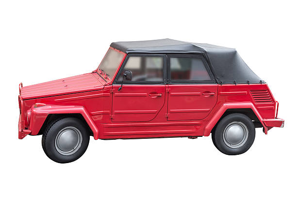 istock vintage red car isolated on white background 545798008