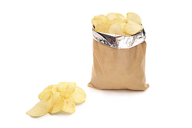 istock Studio shot of a bag of potato chips 545798062