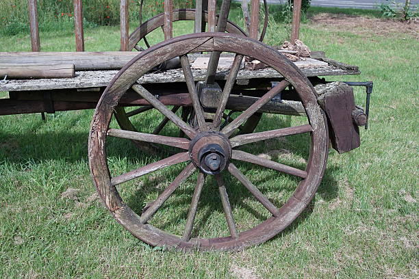 istock Discarded horse or ox carts 545798972