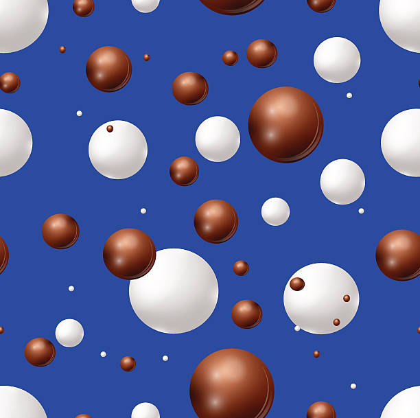 Vector brown coffee chocolate and white cream milk bubbles vector art illustration