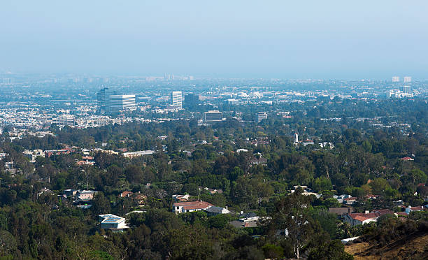 istock City on a background of mountain range. 545803582