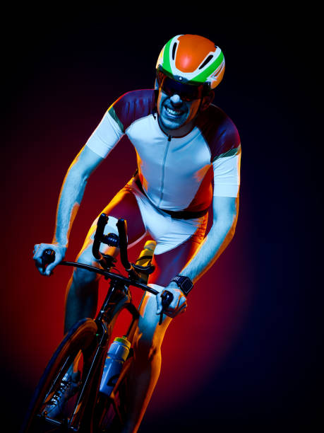 istock man cyclist cycling bicycle triathlon isolated 545804698