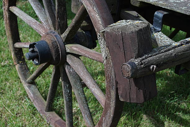 istock Discarded horse or ox carts 545806154