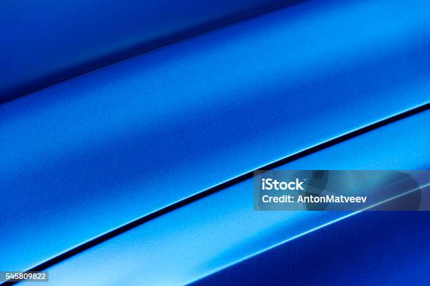 Blue Sedan Bodywork Stock Photo - Download Image Now - Car, Close-up, Blue