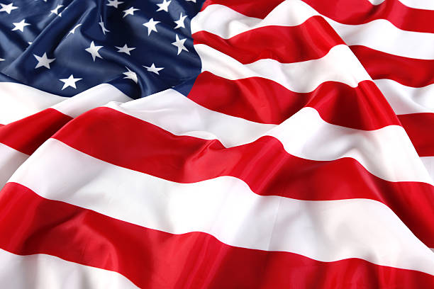 istock Close up of American flag 545810164