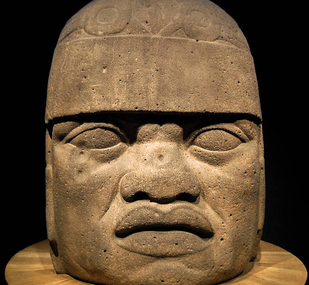 istock Olmec's stone sculpture. Mexico 545811872