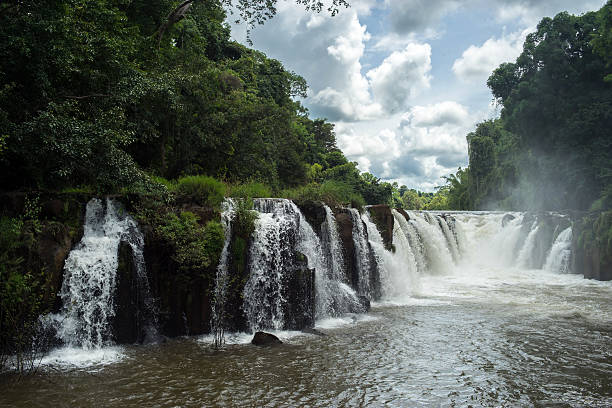istock tad phasuam waterfalls in Southern Laos. 545812186