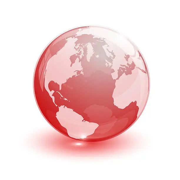 Photo of crystal glass ball for globus