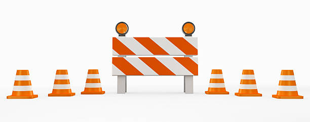 istock 3D illustration of under construction concept. 545813956