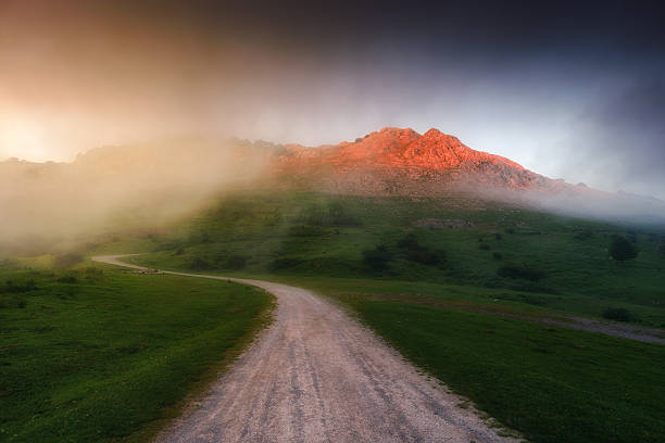 istock foggy Anboto mountain 545814220