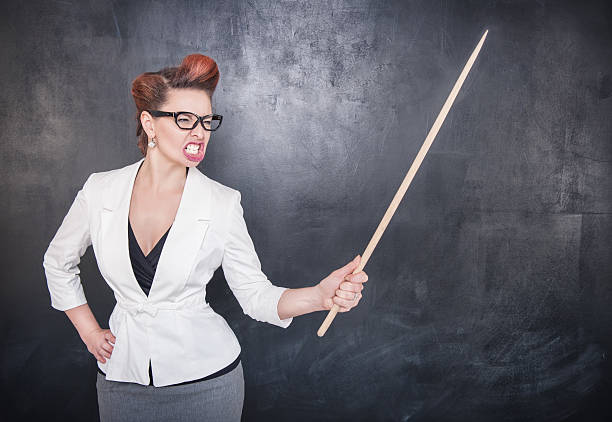 Reference Photo Angry Teacher Ruler 60+ Angry Teacher With Wooden Stick Stock Photos, Pictures & Royalty ...