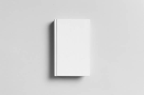 Hardcover Canvas Book Mock-Up - Front Hardcover Book Cover Mock-Up - Dust Jacket book cover photos stock pictures, royalty-free photos & images