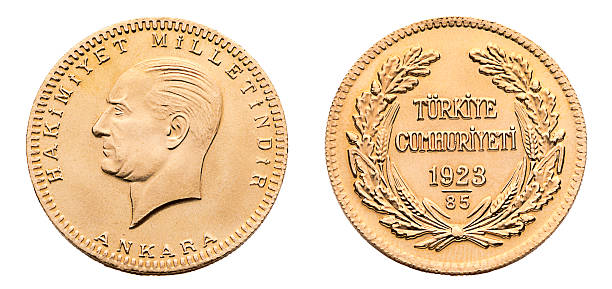 istock Front and Back View of Besli Ata Gold 545818338
