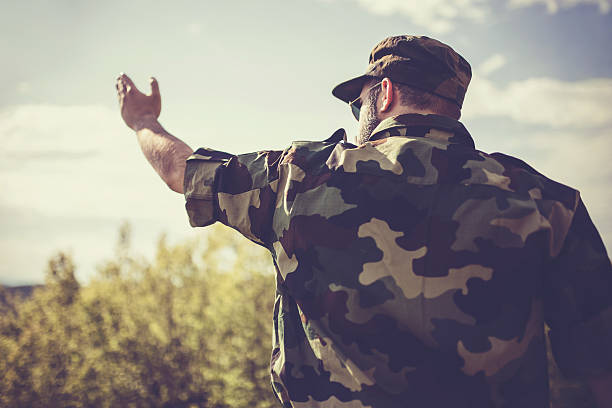 istock Soldier showing the way 545818940